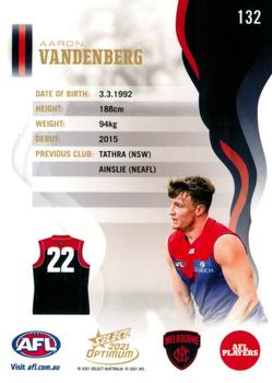 2021 Select Optimum #132 Aaron Vandenberg Back